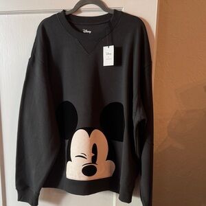Coach Black Sweatshirt with Mickey Design